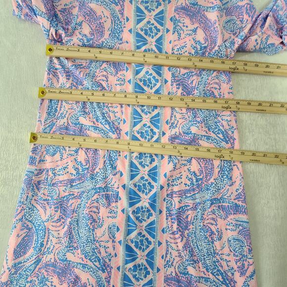 Lilly Pulitzer Preston Dress in Coastal Blue Size Medium NWT Resort wear Beachy - Picture 4 of 10